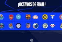Champions League: Así se jugarán los octavos de final
