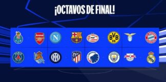 Champions League: Así se jugarán los octavos de final