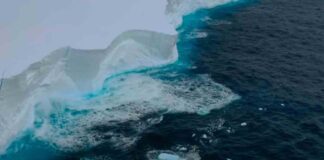 Sale a flote “mega Iceberg” dos veces mayor que Londres Iceberg