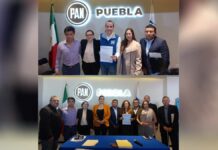 Violeta Lagunes y Mario Riestra se registran por precandidatura a alcaldía de Puebla Puebla