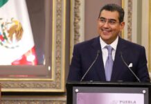 Sergio Salomón rinde primer informe de gobierno Sergio Salomón