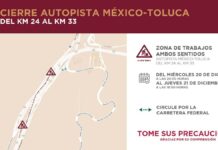 Cierran tramo de la México-Toluca por obras del Tren Interurbano Tren Interurbano