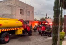 Fuga de gas causa incendio en casa de Arboledas de Loma Bella incendio