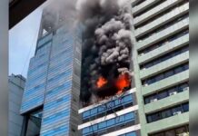 Ocurre incendio en edificio cercano a Ministerio del Trabajo de Argentina incendio