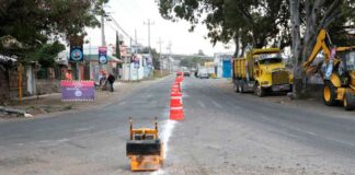 Renuevan red pluvial en calles de Hueyotlipan red