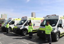 Sergio Salomón entrega 23 nuevas ambulancias a SUMA