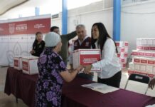Ariadna Ayala entrega mil 500 apoyos alimentarios en pro de la nutrición
