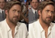 Se viraliza reacción de Ryan Gosling al ganar Mejor Canción en los Critics Choice Awards
