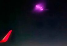 Azafata capta supuesto ovni rosa durante un viaje en Europa OVNI