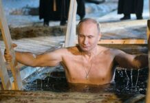 Putin se suma a la celebración de la Epifanía ortodoxa