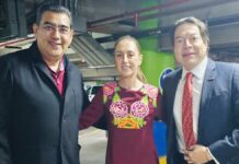 Sergio Salomón se reúne con Sheinbaum previo a Consejo Nacional de Morena Sheinbaum