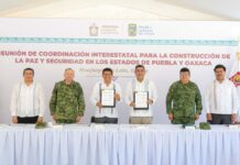 Puebla y Oaxaca firman convenio de seguridad pública