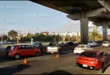 Accidentes causaron filas de tráfico en la autopista México-Veracruz autopista