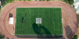 Ariadna Ayala inaugura cancha y pista de Unidad Deportiva La Carolina cancha