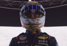 Checo Pérez revela su nuevo casco para la temporada 2024 de F1 Casco