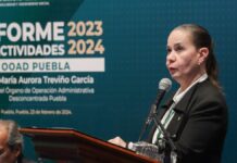 Aurora Treviño rinde Informe de Actividades OOAD IMSS Puebla