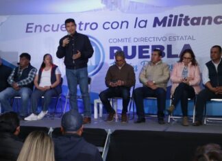 Estructura panista toma protesta en Chiautzingo con Lalo Rivera de testigo