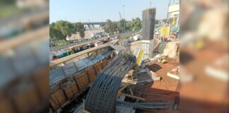 Se desploma estructura en obras del Trolebús Elevado en CDMX; hay 7 heridos