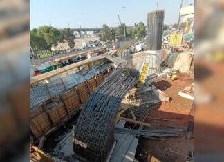 Se desploma estructura en obras del Trolebús Elevado en CDMX; hay 7 heridos