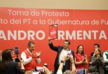 PT oficializa a Alejandro Armenta como candidato a la gubernatura