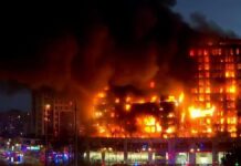 Incendio en edificio de Valencia, España, causa cuatro muertos Incendio en Valencia