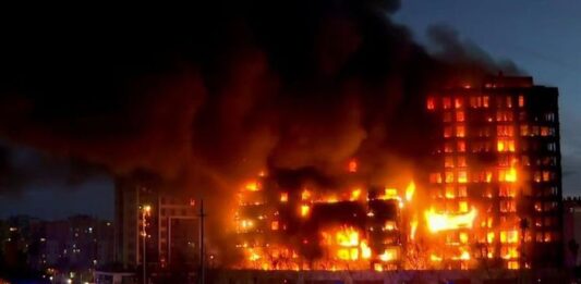 Incendio en Valencia