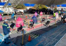 Llevan “Parque Vial Móvil” a niñas y niños de la primaria Rafael Aguila Rosas Parque Vial