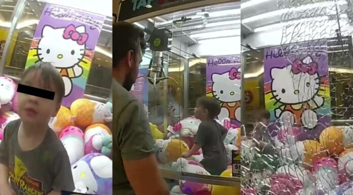 Niño queda atrapado en máquina de peluches en Australia; se viraliza