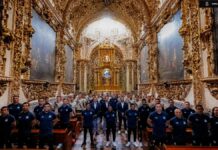 Club Puebla toma su foto oficial en la Capilla del Rosario