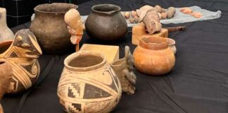México recibe 41 piezas arqueológicas del Departamento de Cultura de Nuevo México piezas