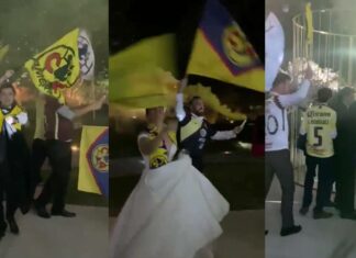 Boda con temática americanista causa furor en redes