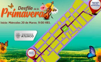 Conoce la ruta del Desfile de Primavera 2024 en Atlixco Desfile