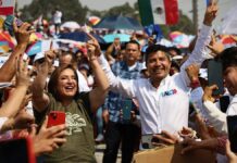 Xóchitl Gálvez acompaña a Lalo Rivera en inicio de campaña