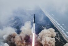 SpaceX lanza su tercer prueba del cohete Starship, el más grande del mundo