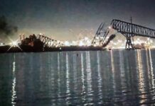 Barco impacta contra puente Francis Scott Key en Baltimore y colapsa