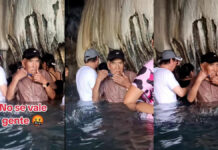 Turista se afeita en Grutas de Tolantongo y se vuelve viral Grutas de Tolantongo