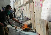 Hombres lanzaron proyectiles: Ayuntamiento de Puebla