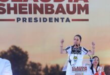 Sheinbaum realiza gira de campaña en Puebla
