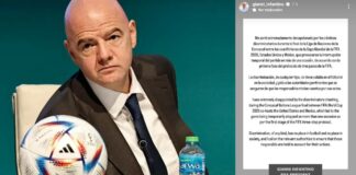 Gianni Infantino condena grito homofóbico en el México vs EU de la Nations League