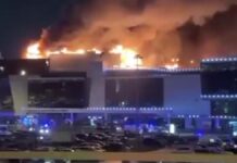 Atentado en sala de conciertos de Moscú deja al menos 40 muertos y 100 heridos
