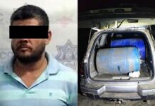 Arrestan a presunto huachicolero en Xicotepec de Juárez huachicolero