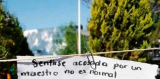 Exhiben en tendedero a profesor de Ibero Puebla por acoso profesor