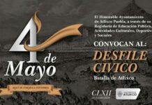 Atlixco invita a escuelas públicas y privadas a participar en el Desfile Cívico del 4 de mayo Atlixco
