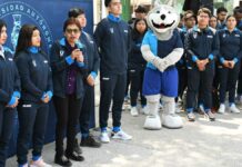 Entrega Lilia Cedillo uniformes a delegación de deportistas BUAP BUAP