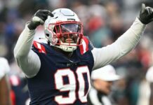 Patriots firman extensión de contrato con Christian Barmore