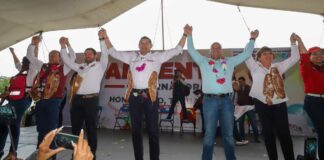 Candidatos a alcaldía de Chignautla unen mítines en respaldo de Armenta Candidatos