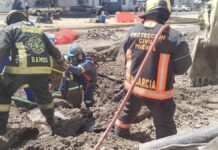 Retro excavadora causa fuga de gas en La Margarita