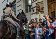 Al menos 100 estudiantes arrestados en EU por protestas propalestinas
