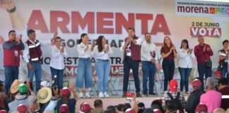 Armenta visita la junta auxiliar de Canoa