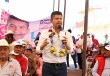 Lalo Rivera visita Cañada Morelos y Tepanco de López